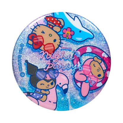Sanrio Characters Glitter Can Badge Blind Box (Night Party)
