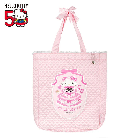 Sanrio Hello Kitty Tote Bag (Hello Kitty 50th Anniversary Quilt)