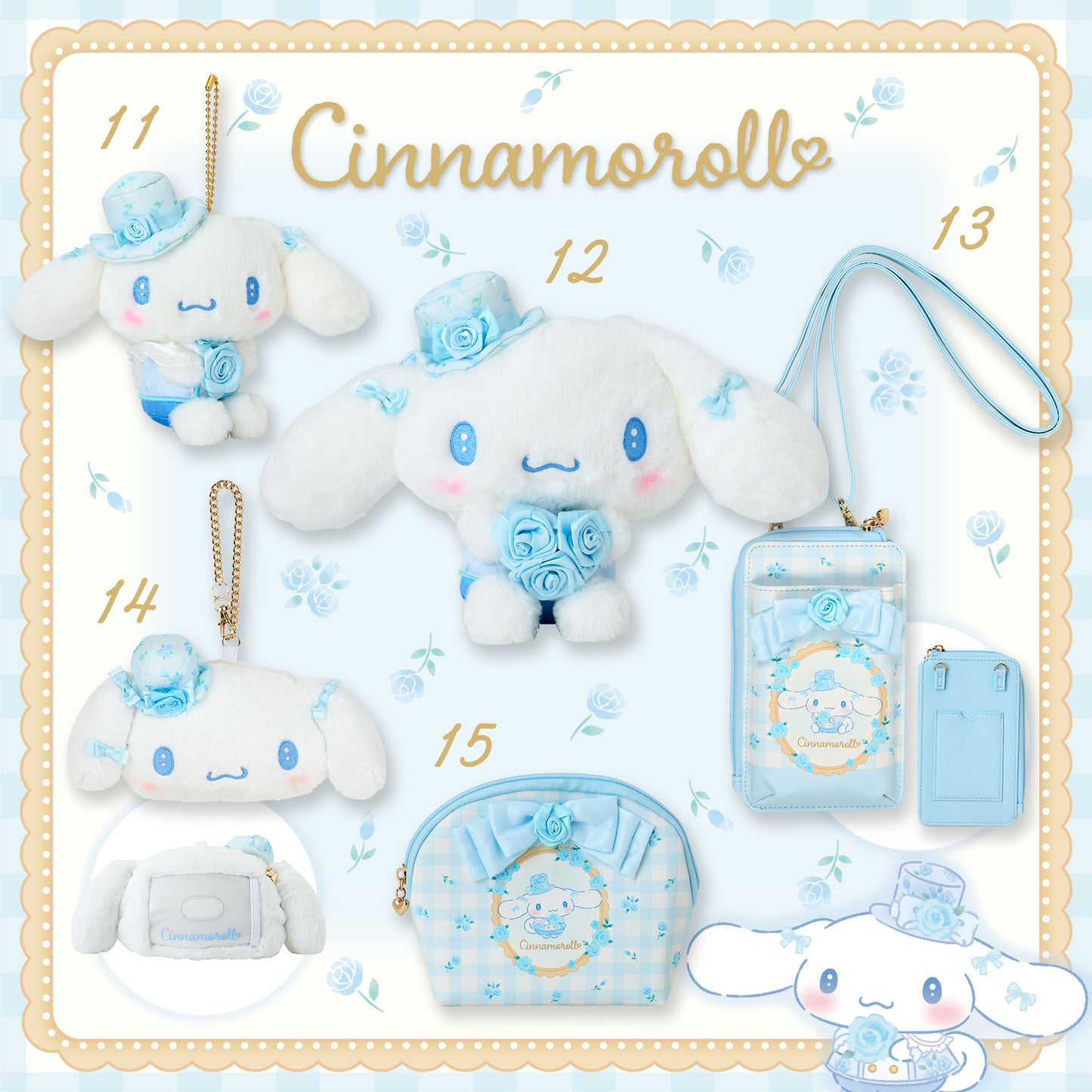 Sanrio Dolly Rose Design Series (Cinnamoroll)