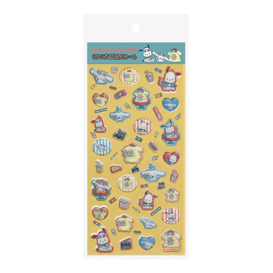 Sanrio Characters  Kirafuchi resin filling Sticker (Retro Cinema)