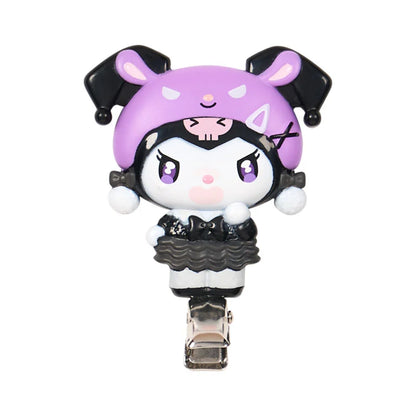 Sanrio Kurom Bangs clip  (Black Kuromi Mode)