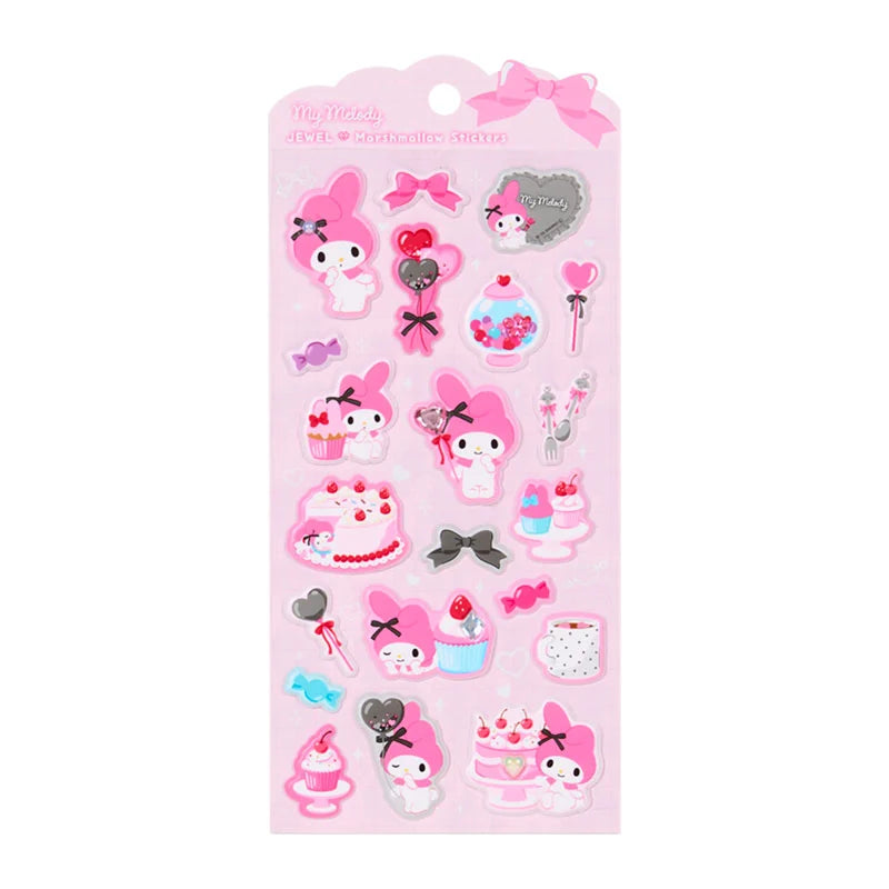 Sanrio My Melody Jewel Marshmallow Stickers