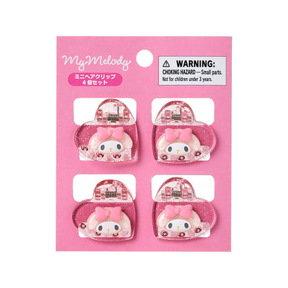 Sanrio Mini hair clip set of 4