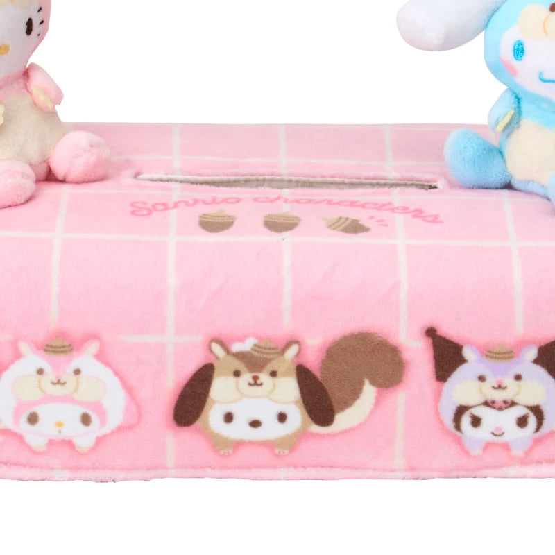 Sanrio Characters Tissue box case (Risumofumofu)