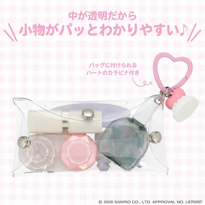 Sanrio multi-pouch with whipped cream charm (Dreamy Sweet Ghost House)