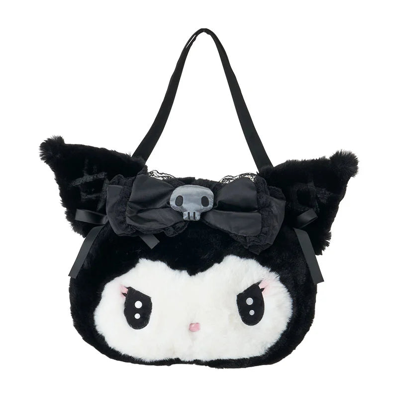 Sanrio Kuromi Face-shaped tote bag (Midnight Melokuro Special)