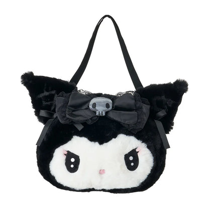 Sanrio Kuromi Face-shaped tote bag (Midnight Melokuro Special)