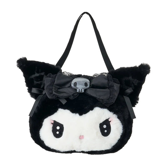 Sanrio Kuromi Face-shaped tote bag (Midnight Melokuro Special)