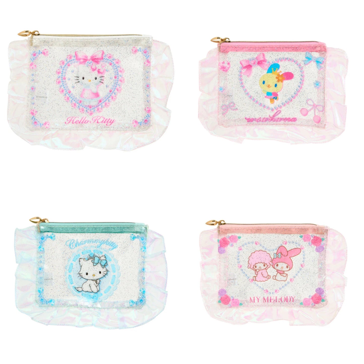 Sanrio Pouch with ruffles (ballet core)