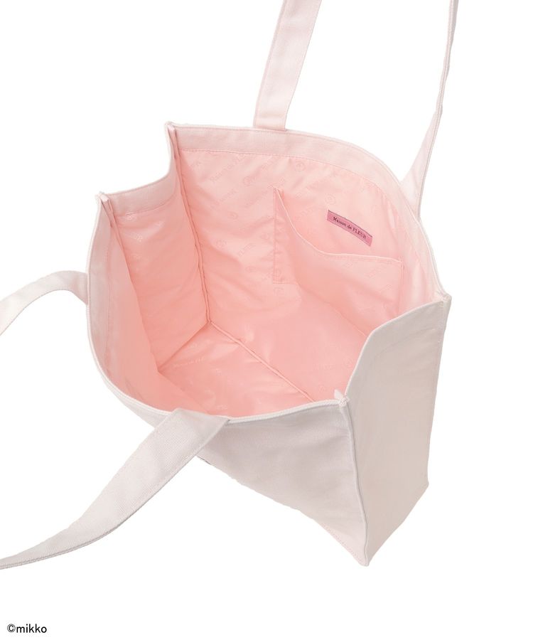 [Limited] Maison de FLEUR x Mikko Illustrations「Lil ala mode」 Square tote bag