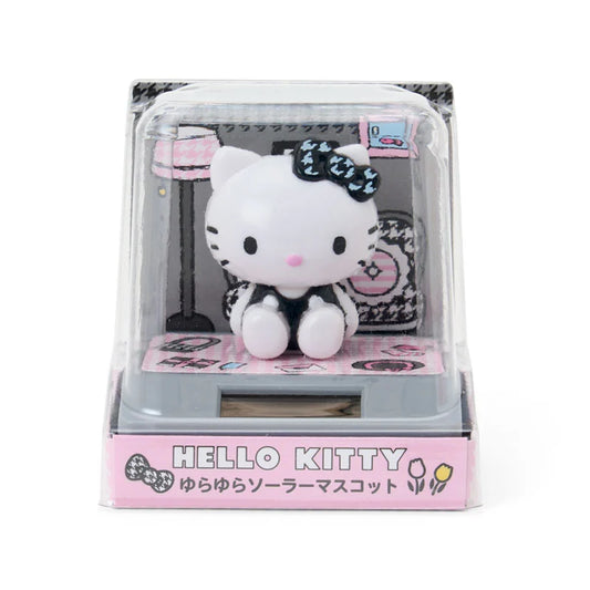 Sanrio Hello Kitty Swaying Solar Mascot (Houndstooth)
