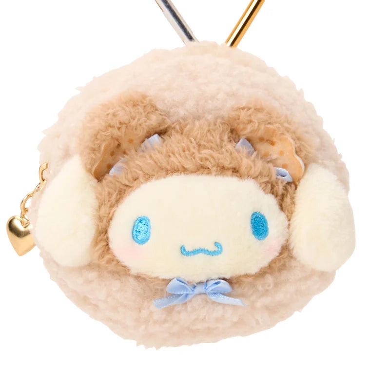 Sanrio Cinnamoroll Mini pouch with carabiner (Cookie Mokomoko Bear)