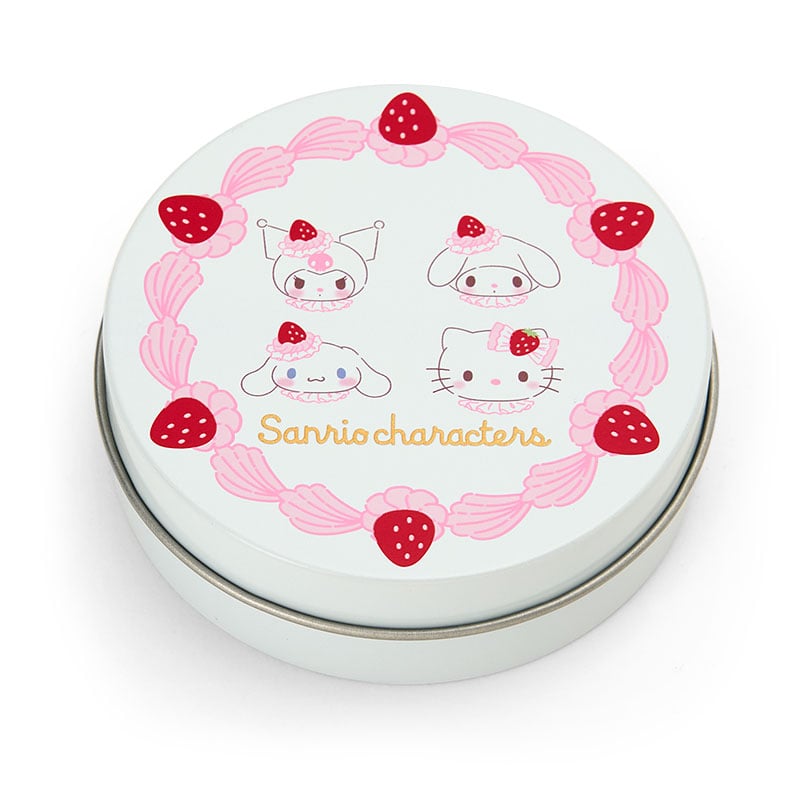 Sanrio Can case & Sticker set (Strawberry whipped cake)