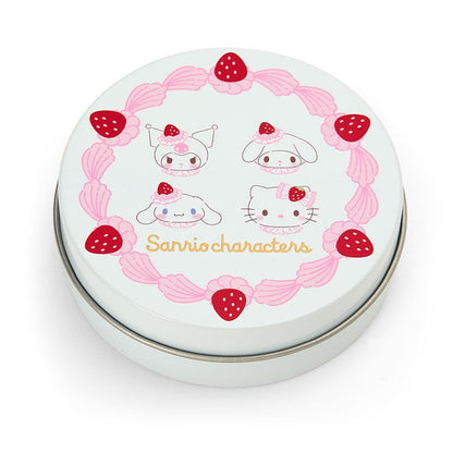 Sanrio Can case & Sticker set (Strawberry whipped cake)