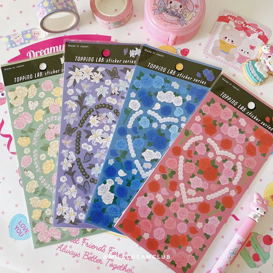 Real Flower Deco Sticker