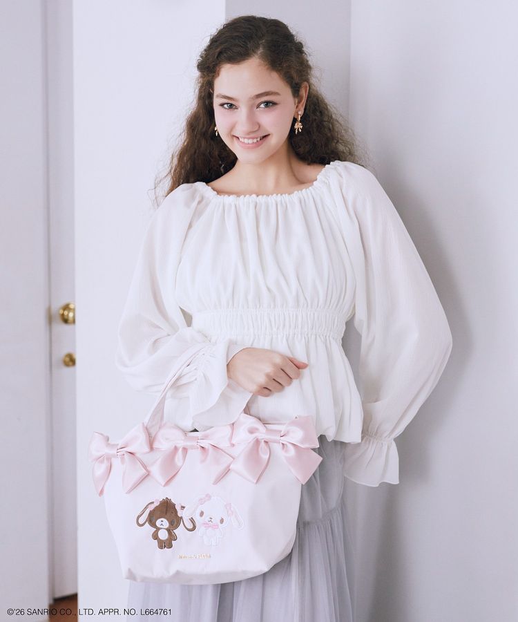 [Pre-order] Maison de FLEUR  x Sugarbunnies Volume Ribbon Tote Bag