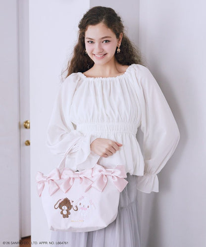 [Pre-order] Maison de FLEUR  x Sugarbunnies Volume Ribbon Tote Bag