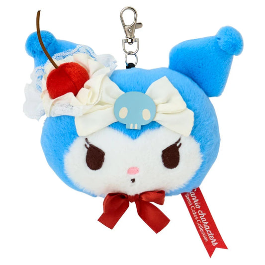 Sanrio Kuromi Face-shaped pass case (Sweet Cakes Collection)