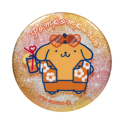 Sanrio Characters Glitter Can Badge Blind Box (Night Party)