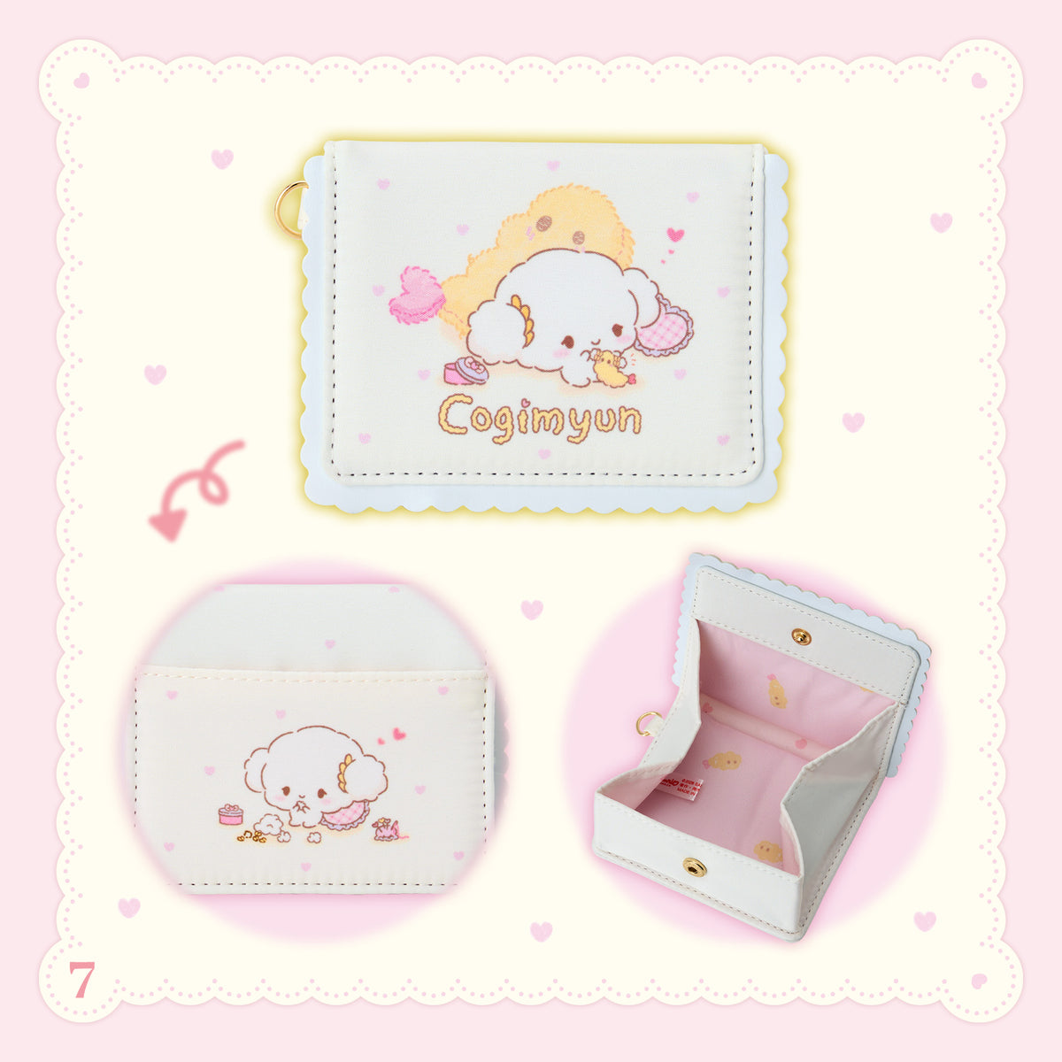 Sanrio Cogimyun Coin & card case (Today, the two of us are still Nakayochi)