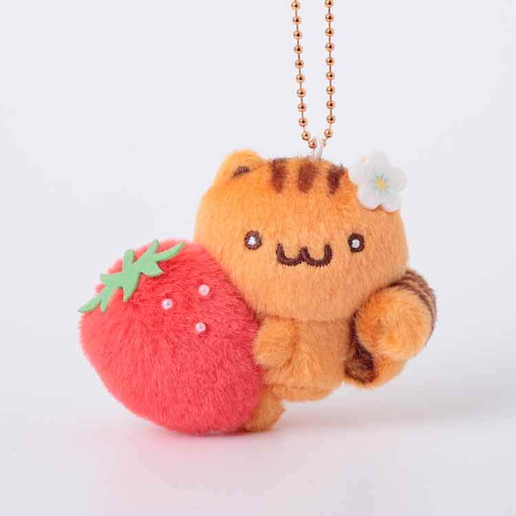 [Pre-order] Pompompurin Strawberry Friends Boa-mascot holder