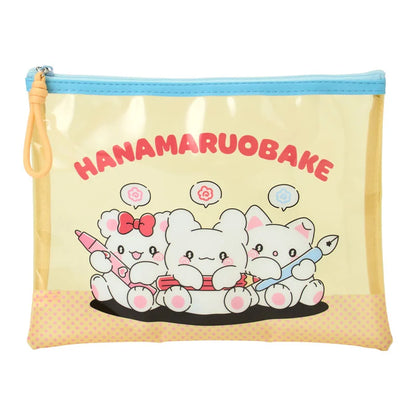 Sanrio Hanamaruobake Set of 2 clear pouches (with friends)