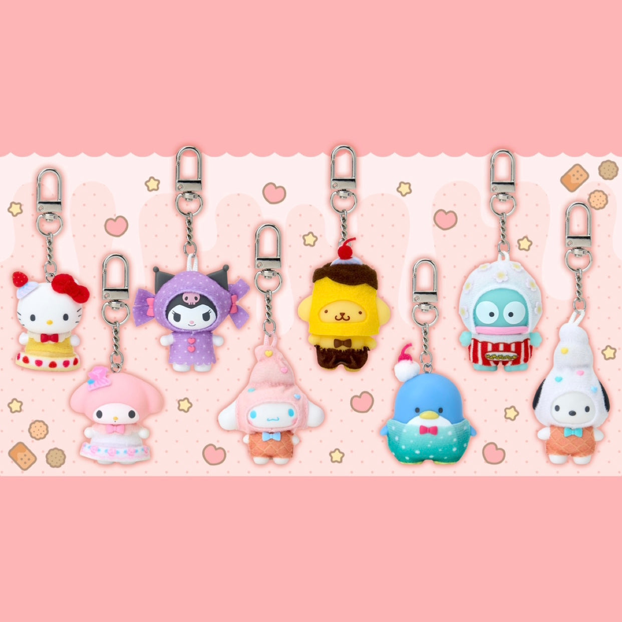 Sanrio Character Keychain Sweets Blind Box (Chibittomo