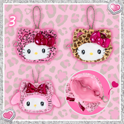 Sanrio Face-shaped pouch (Gyaru Cat)