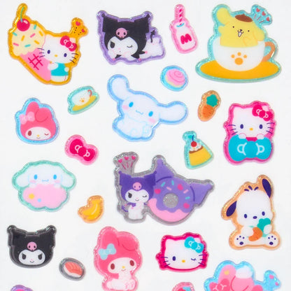 Sanrio Characters  Resin filling Sticker with glitter (Simple Cute!)
