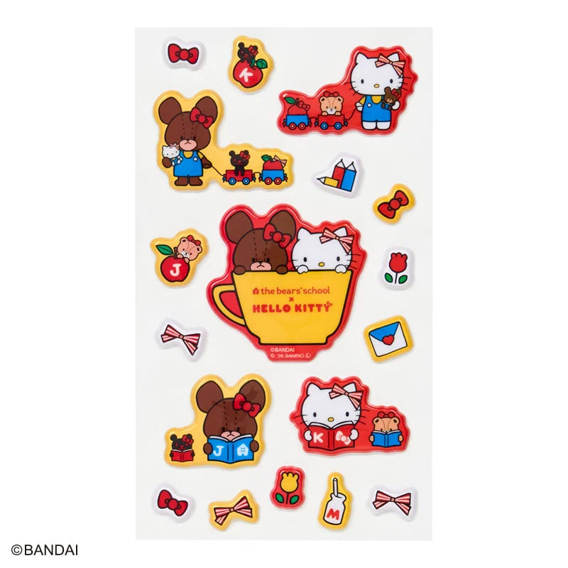Sanrio Hello Kitty Blue Plump Sticker (the bear’s school)