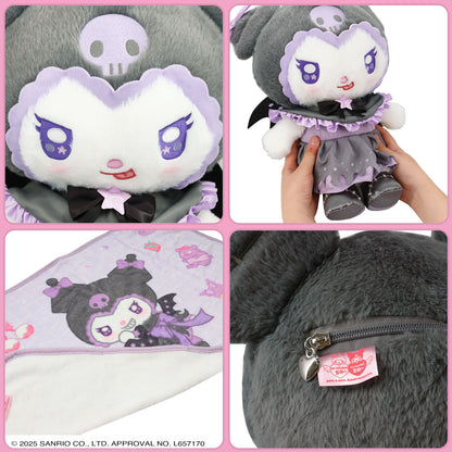 Sanrio Kuromi Stuffed Toy with Blanket (Angel and Devil)
