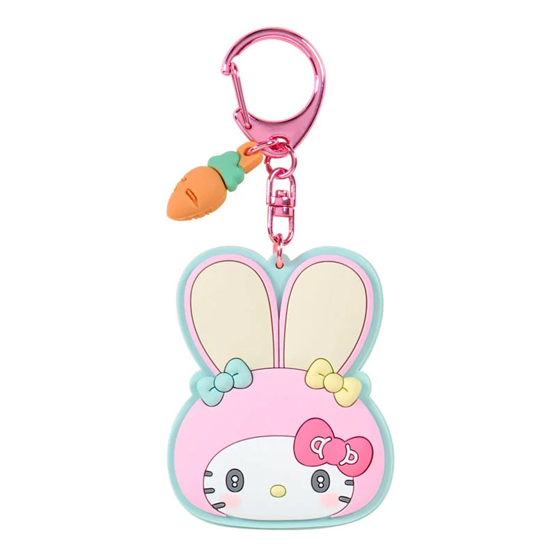 Sanrio Mirror rubber keychain Blind Box (Fluffy Ear Bunny Club)