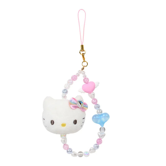 Sanrio Hello Kitty Face Mascot Strap Rainbow