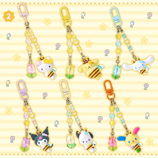Sanrio Key Holder (Flower Lover Bee)