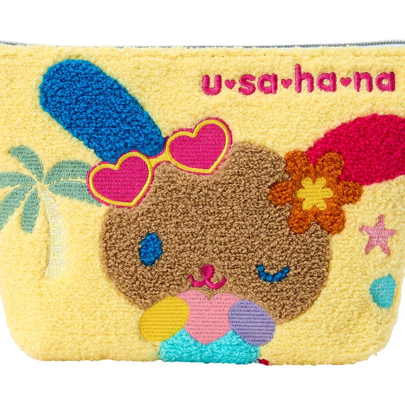 Sanrio Usahana Sagara Embroidery Pouch (Cream)