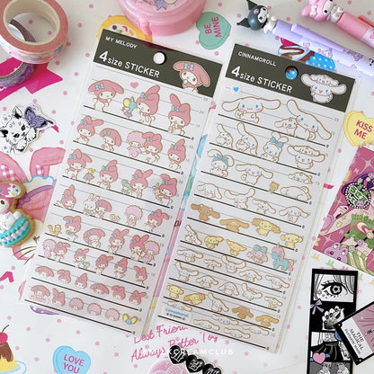 Sanrio 4Size Sticker 2