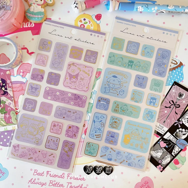 Sanrio Line Art Sticker
