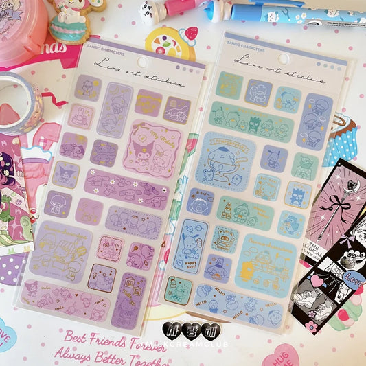 Sanrio Line Art Sticker