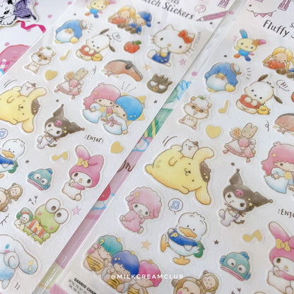 Sanrio Characters Fluffy Sketch Sticker