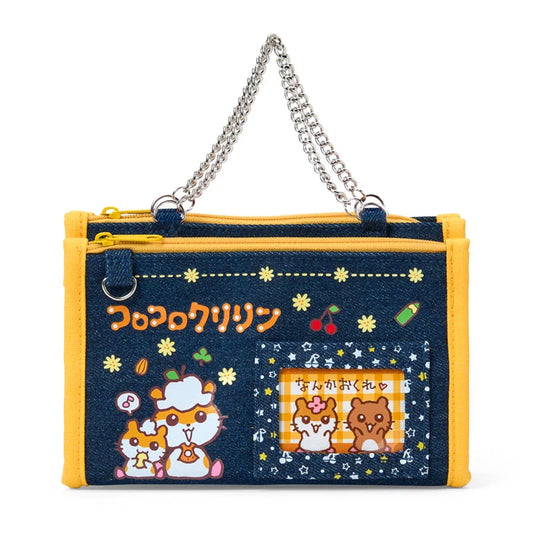 Sanrio Korokorokuririn Denim pouch (Munekyun Heisei Girls' Items)