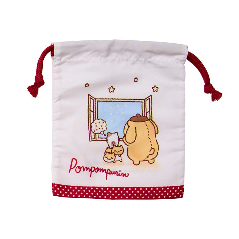 Sanrio Characters drawstring bag & mini carry-on bag Blind Box (Chibittomo Pompompurin 30th Anniversary Limited)