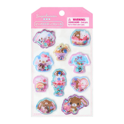 Sanrio Plump Sticker with beads (Character sticker friend)