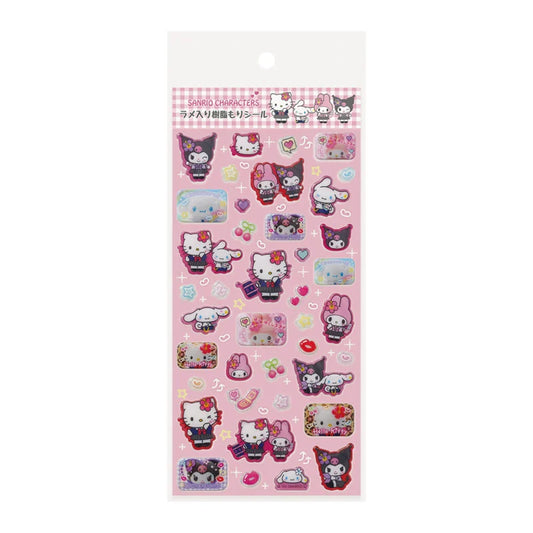 Sanrio Characters  Resin filling Sticker with glitter (Heisei Kogyaru)