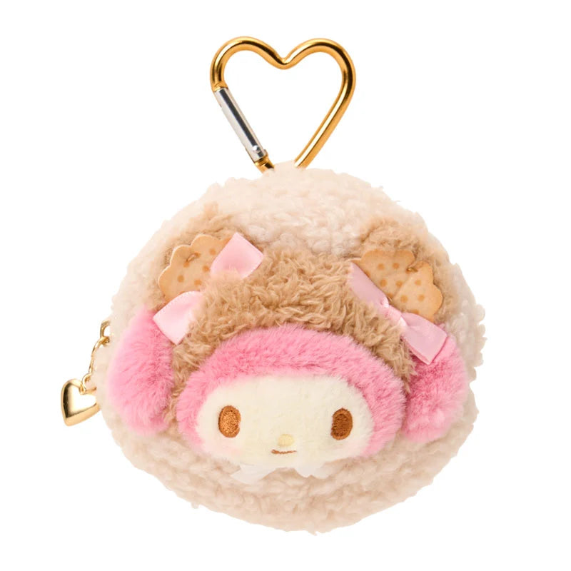 Sanrio My Melody Mini pouch with carabiner (Cookie Mokomoko Bear)