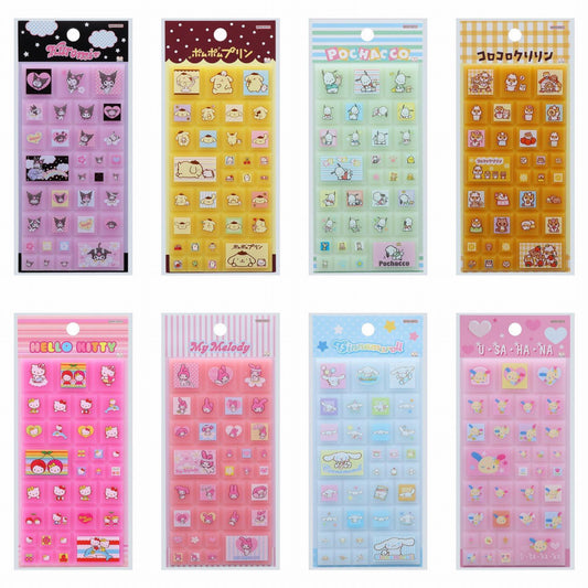Sanrio Characters Heisei retro tile-shaped sticker (Y2K)