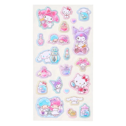 Sanrio Characters Jewel Marshmallow Stickers (White)