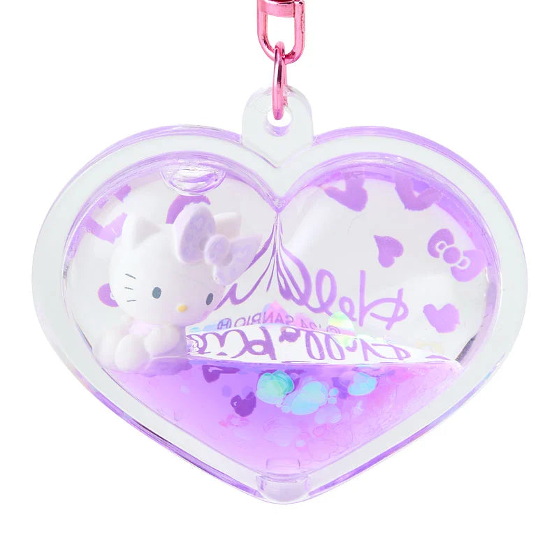 Sanrio Hello Kitty Gal Dome Keychain (Leopard) Purple