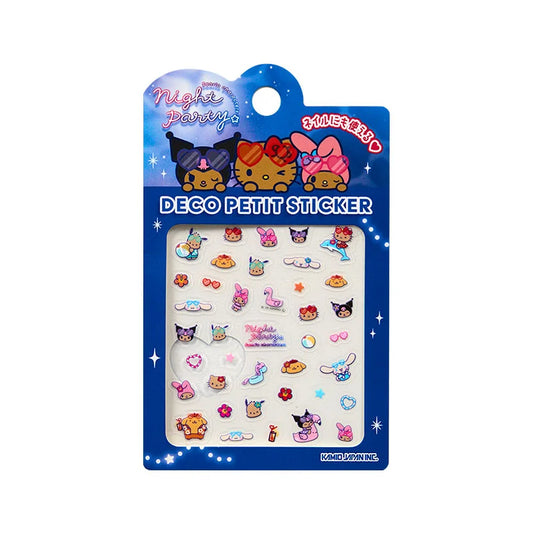 Sanrio Characters  Deco Petit Sticker (Night Party)