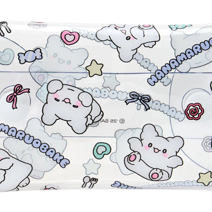 Sanrio Hanamaruobake Clear Multi Case Flyer (Pastel Sweets Pop)
