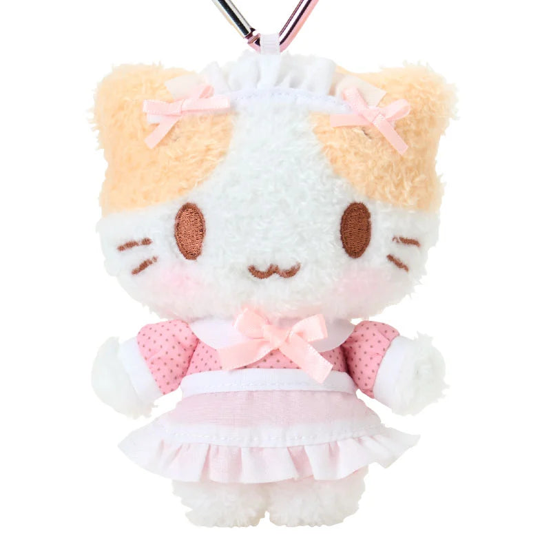 Sanrio Mashumaromitaina fuwa fuwa nyanko mascot with carabiner (Maid)